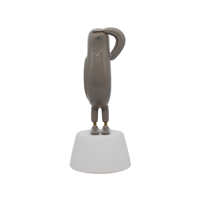 HOPEBIRD GLOSSY WARM GREY, SATIN WHITE BASE