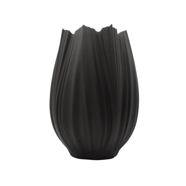JARRÓN CORAL NEVE GRANDE PORCELANA NEGRO