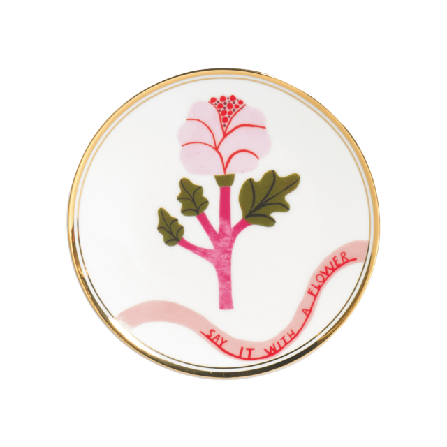 PLATO PARA CANAPE ROSE