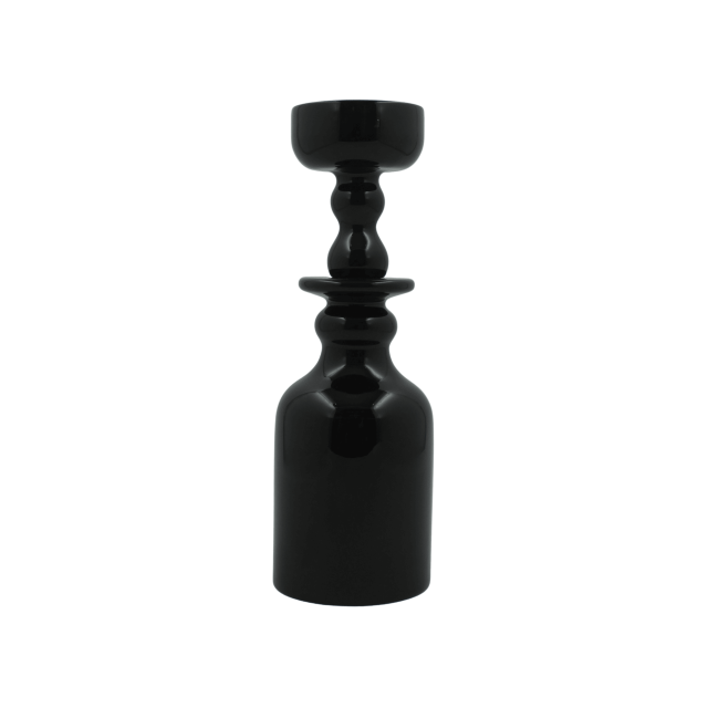 CANDELABRO ISSIMA H27 GLOSSY BLACK