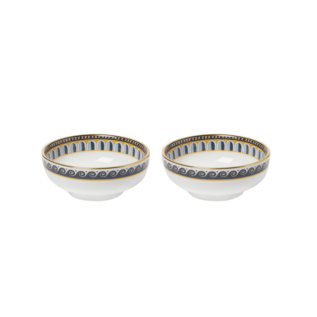 SET DE 2 BOWL DE PORCELANA NAPOLI MIDNIGHT BLUE