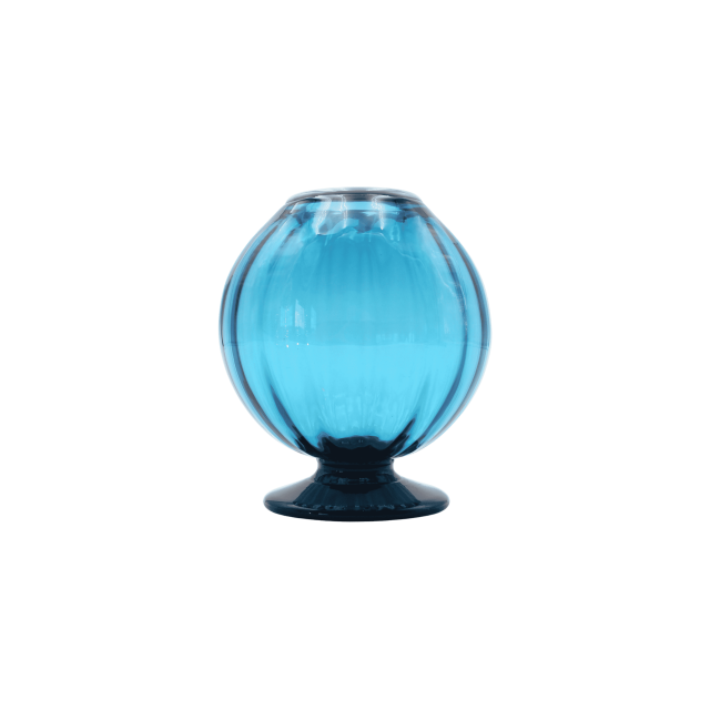 FLORERO MURANO ONION AZUL