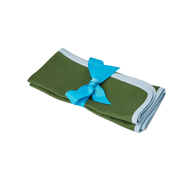SET DE 2 SERVILLETAS LINO RAINBOW BOSCO DARK GREEN (45X45CM)