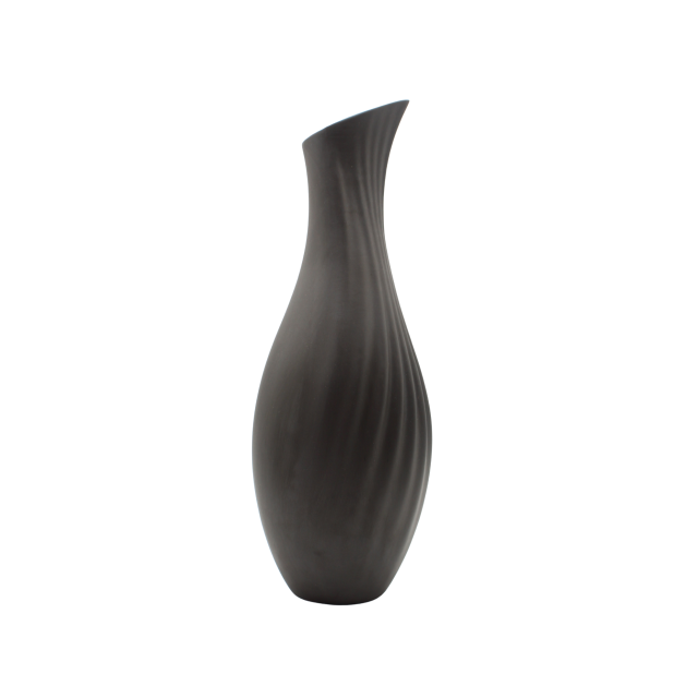 JARRÓN LILY GRANDE PORCELANA NEGRO