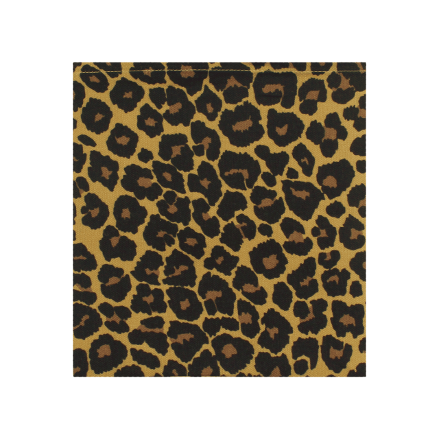SET DE 4 SERVILLETAS LINO Y SATEEN LEOPARDO NATURAL