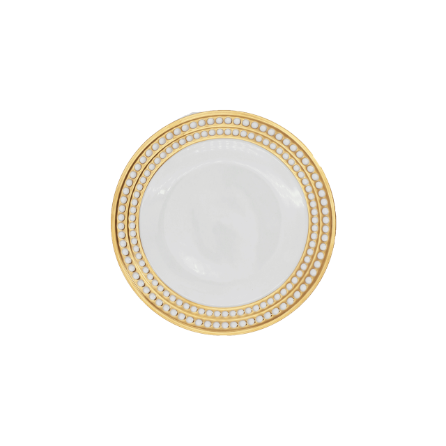 PLATO PARA POSTRE PERLEE DORADO