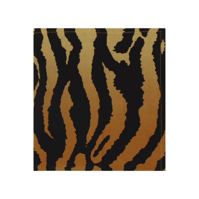 SET DE 4 SERVILLETAS LINO Y SATEEN TIGRE NATURAL