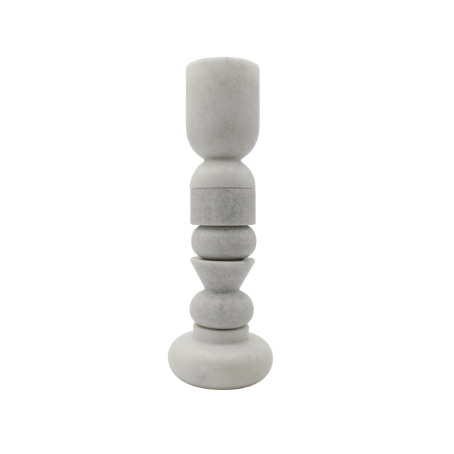 Candelabro Blanco Stone Apilable