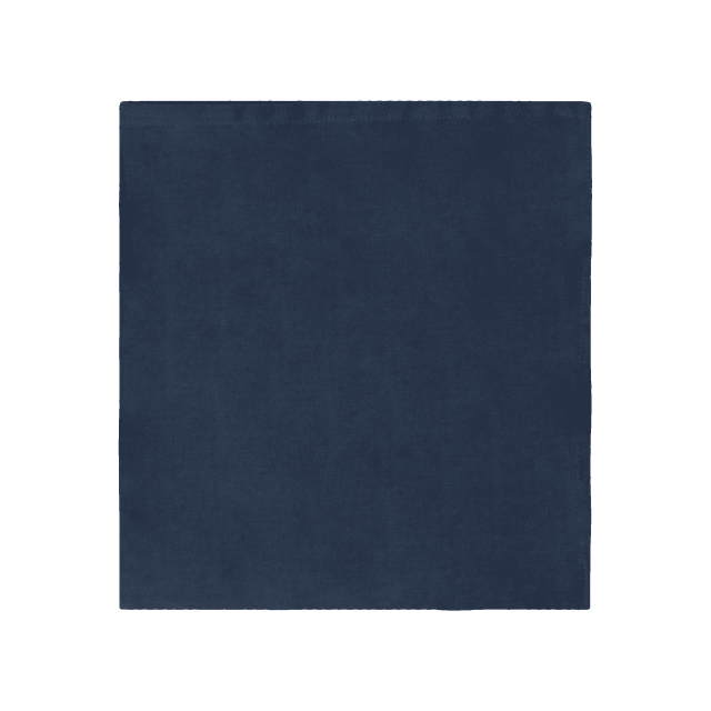 SET DE 4 SERVILLETAS LINO Y SATEEN AZUL
