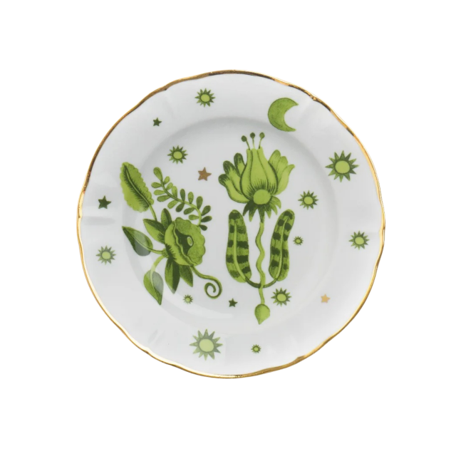 PLATO PARA FRUTA FLORAL DECAL