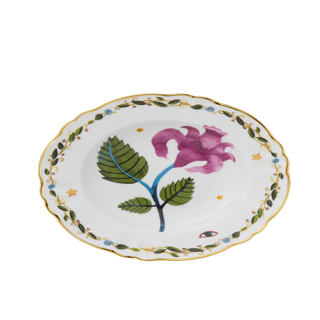 PLATO HONDO PINK FLOWER