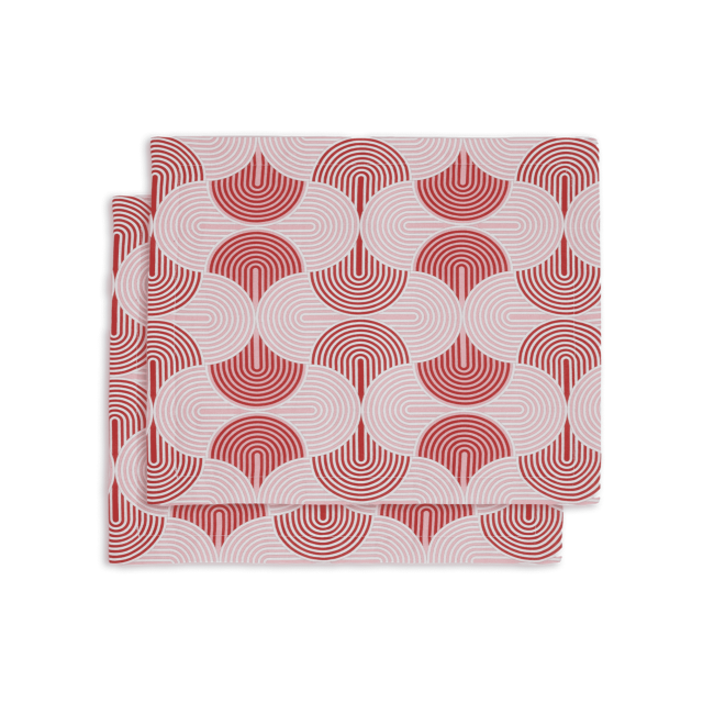 SET DE 2 MANTELES DE LINO SLINKY ROSA