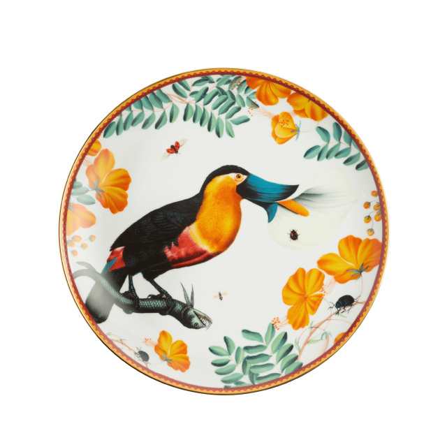 PLATO DECORATIVO DE PORCELANA FLOROUCAN IVORY (31CM)