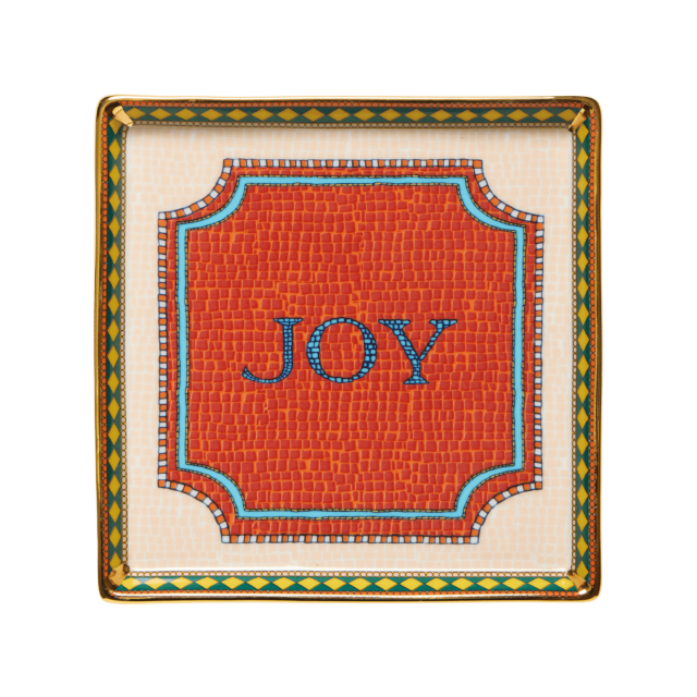 CHAROLA MINI DE PORCELANA JOY CORAL