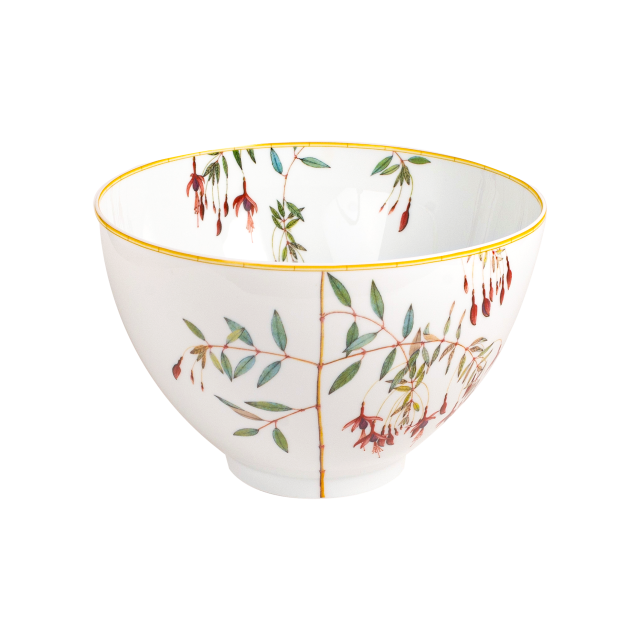 BOWL DE SERVICIO GRANDE DE PORCELANA JARDIN INDIEN