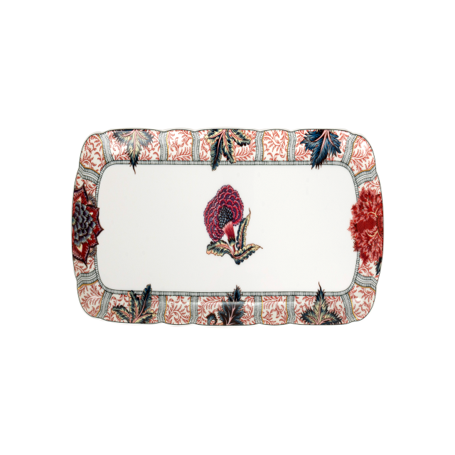 PLATO RECTANGULAR PARA SERVICIO GRANDE DE PORCELANA BRAQUENIE