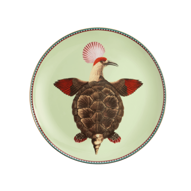PLATO DECORATIVO DE PORCELANA TURTLAIR SALVIA (31CM)