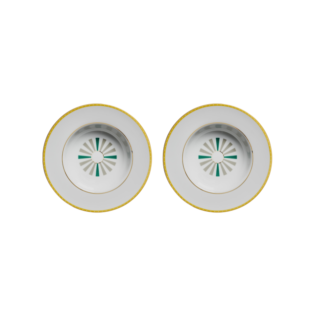 SET DE 2 BOWLS PARA PASTA GUIA DE PORCELANA