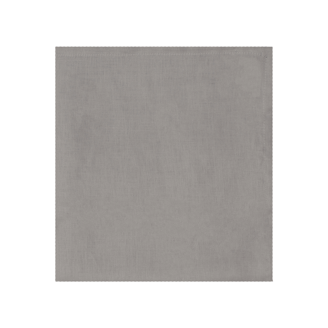 SET DE 4 SERVILLETAS LINO Y SATEEN GRIS