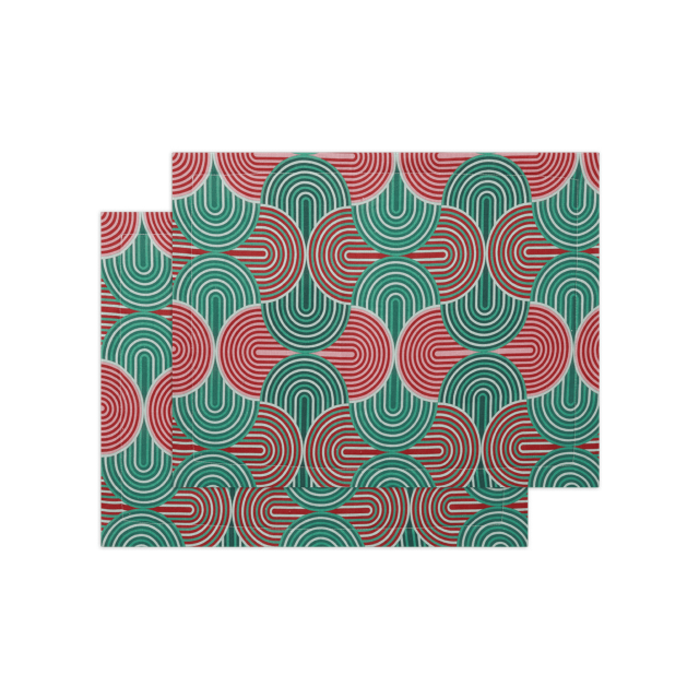 SET DE 2 MANTELES DE LINO SLINKY VERDE