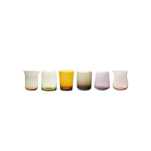 SET DE 6 VASOS TUMBLER NUANCE AMBER ROSE