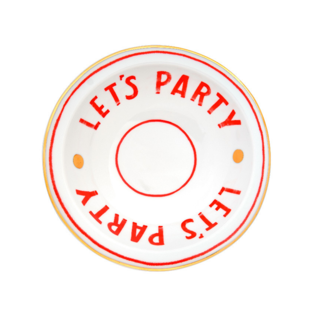 BOWL RED "LET´S PARTY"