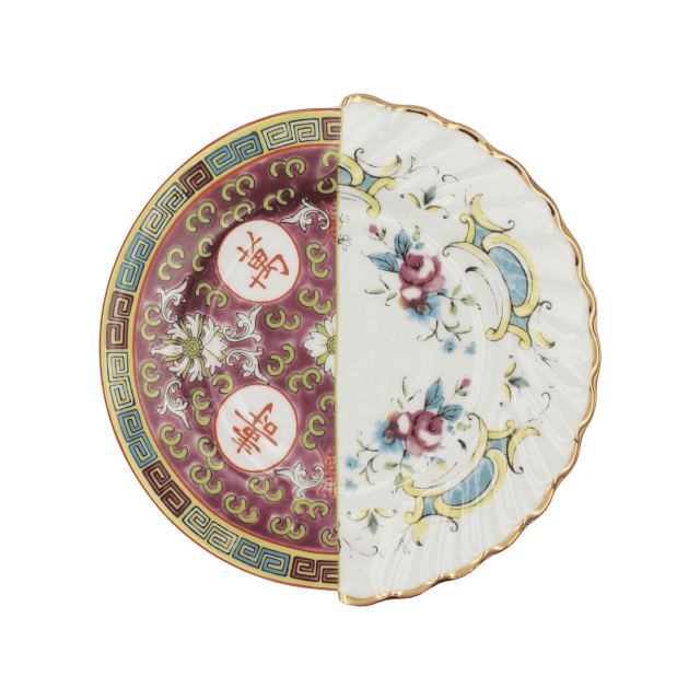 PLATO PARA POSTRE DE PORCELANA HYBRID EUDOSSIA