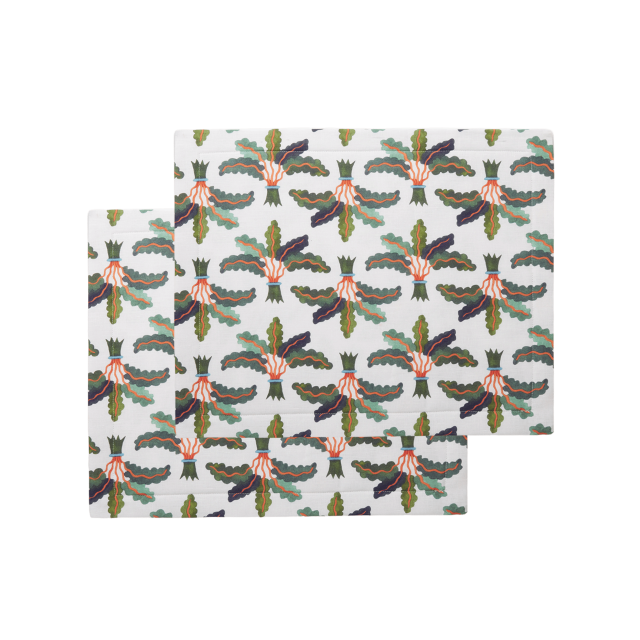 SET DE 2 MANTELES DE LINO 35 X 45 PALMS